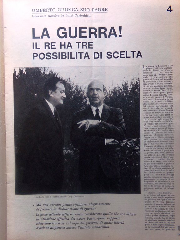 La Domenica del Corriere 31 Luglio 1966 Garda Malta Savoia …