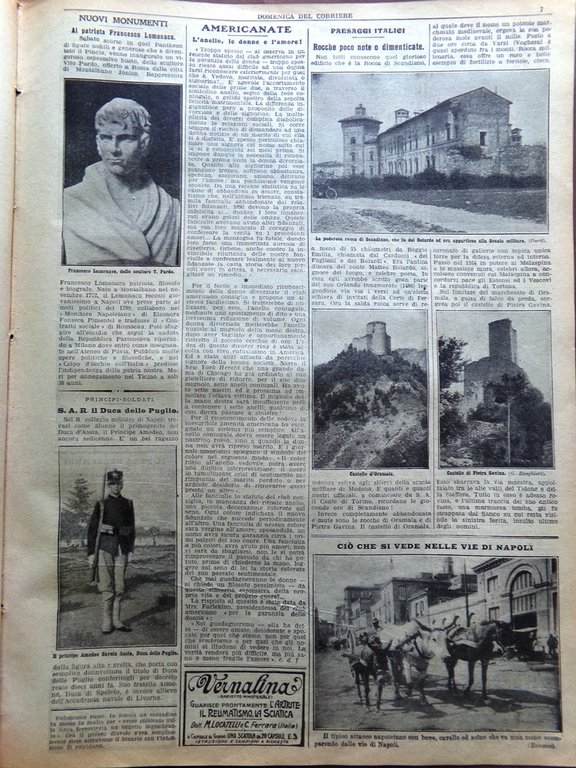 La Domenica del Corriere 31 Maggio 1914 Nonantola Langwies Rocca …