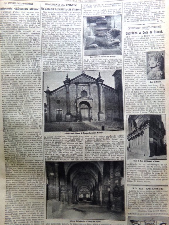 La Domenica del Corriere 31 Maggio 1914 Nonantola Langwies Rocca …