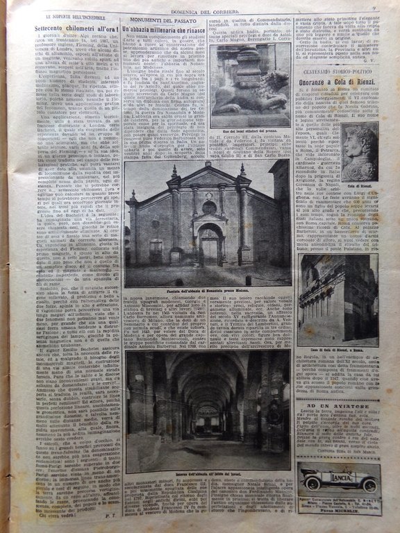 La Domenica del Corriere 31 Maggio 1914 Nonantola Langwies Rocca …