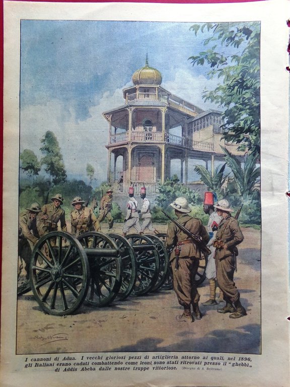 La Domenica del Corriere 31 Maggio 1936 Addis Abeba Donna …