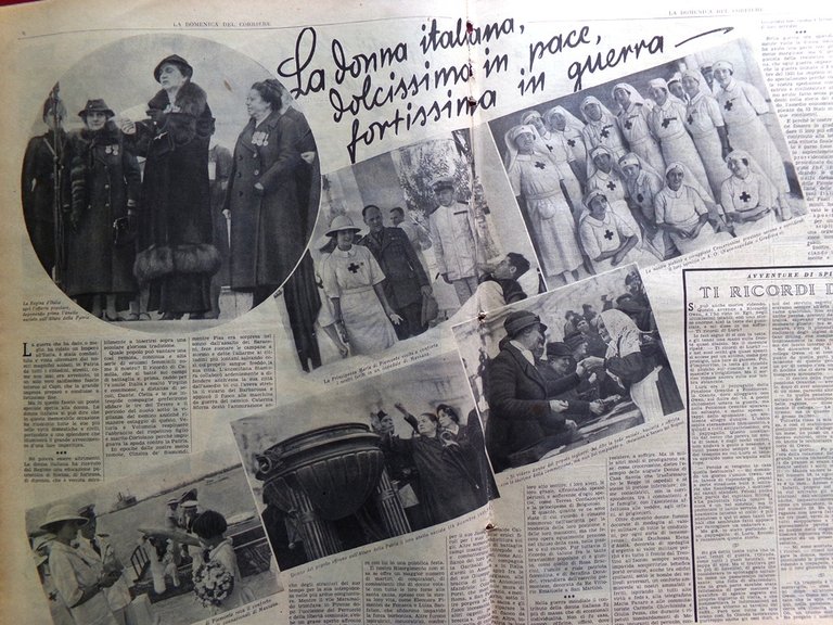 La Domenica del Corriere 31 Maggio 1936 Addis Abeba Donna …