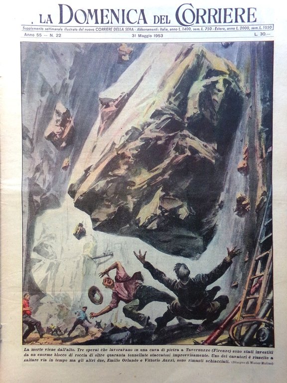 La Domenica del Corriere 31 Maggio 1953 Trieste Signoret Elisabetta … | Immagine Gallery 1