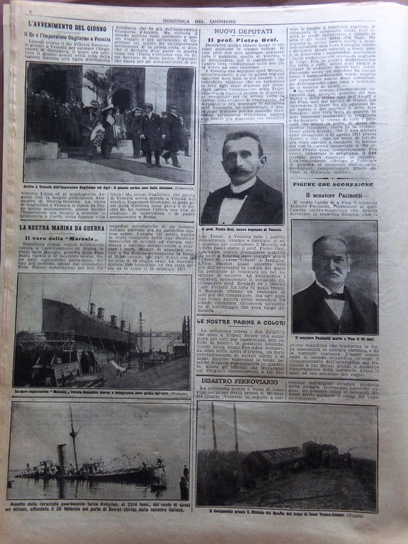 La Domenica del Corriere 31 Marzo 1912 San Giorgio Marsala …