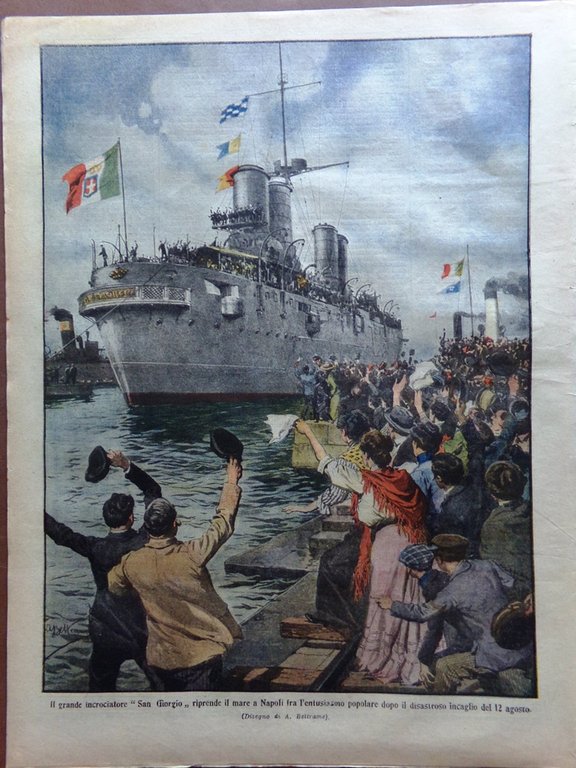 La Domenica del Corriere 31 Marzo 1912 San Giorgio Marsala …