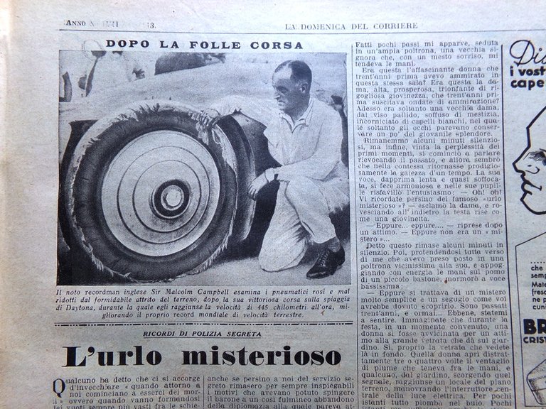 La Domenica del Corriere 31 Marzo 1935 Africa Orientale Campbell …