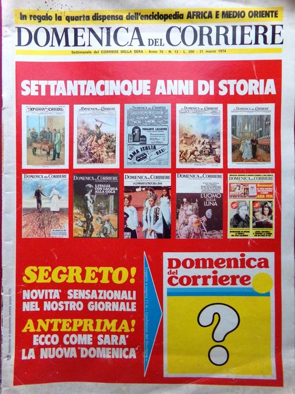 La Domenica del Corriere 31 Marzo 1974 Gimondi Cerusico Agostini … | Immagine Gallery 2