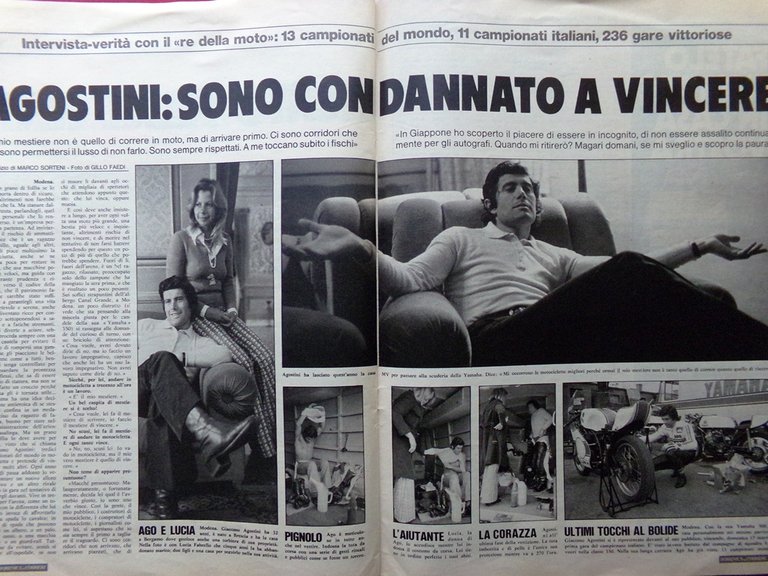 La Domenica del Corriere 31 Marzo 1974 Gimondi Cerusico Agostini … | Immagine Gallery 8