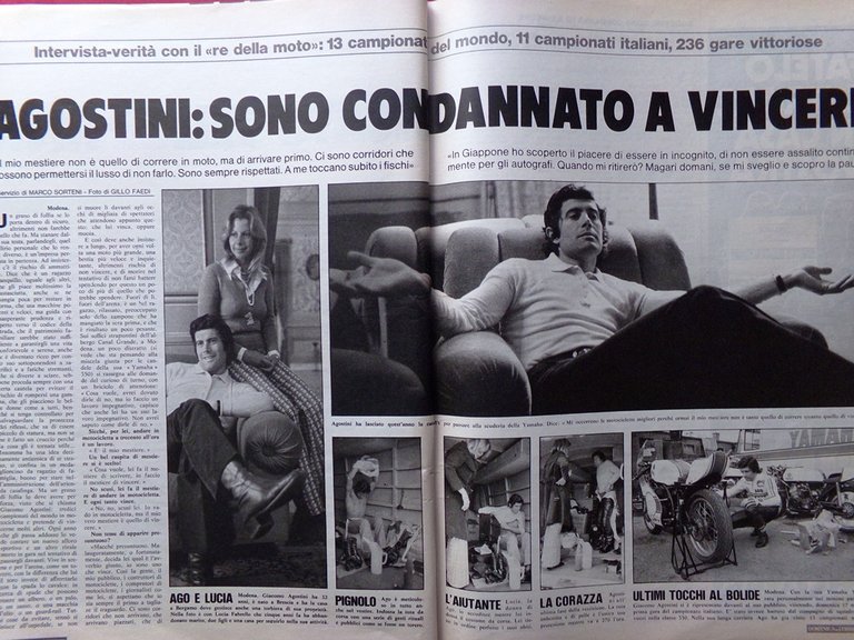 La Domenica del Corriere 31 Marzo 1974 Gimondi Cerusico Agostini … | Immagine Gallery 7