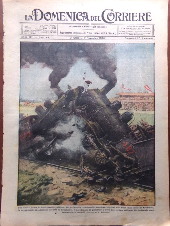 La Domenica del Corriere 31 Ottobre 1920 Sanatorio Cuasso Grodno … | Immagine Gallery 1