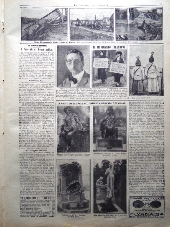 La Domenica del Corriere 31 Ottobre 1920 Sanatorio Cuasso Grodno …