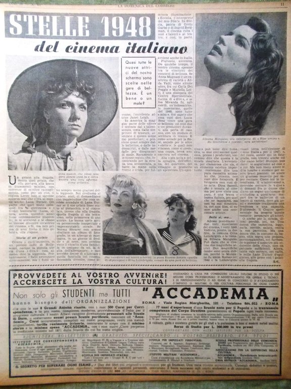 La Domenica del Corriere 31 Ottobre 1948 Buffalo Bill Totò …