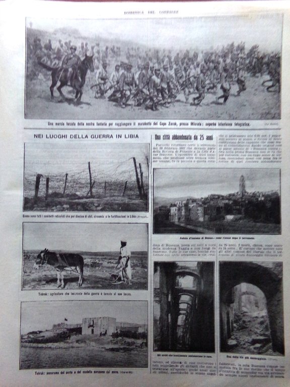 La Domenica del Corriere 4 Agosto 1912 Bussana Misrata Fontainemore …