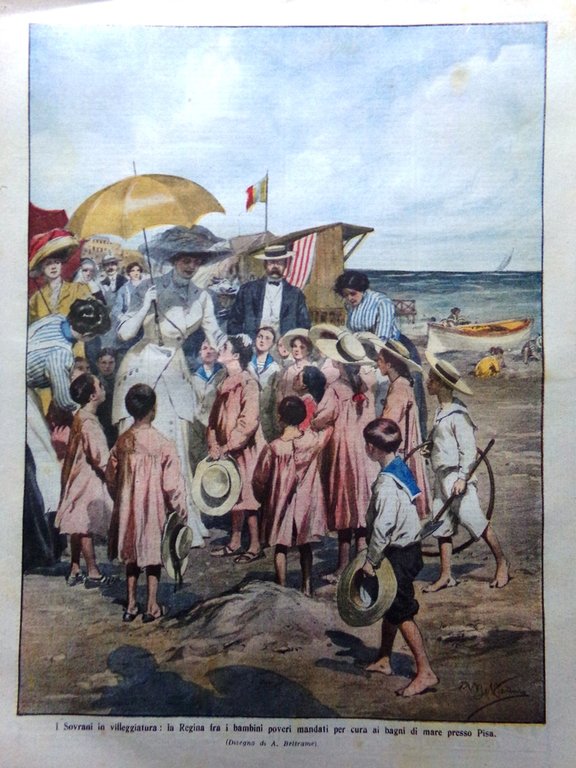 La Domenica del Corriere 4 Agosto 1912 Bussana Misrata Fontainemore …