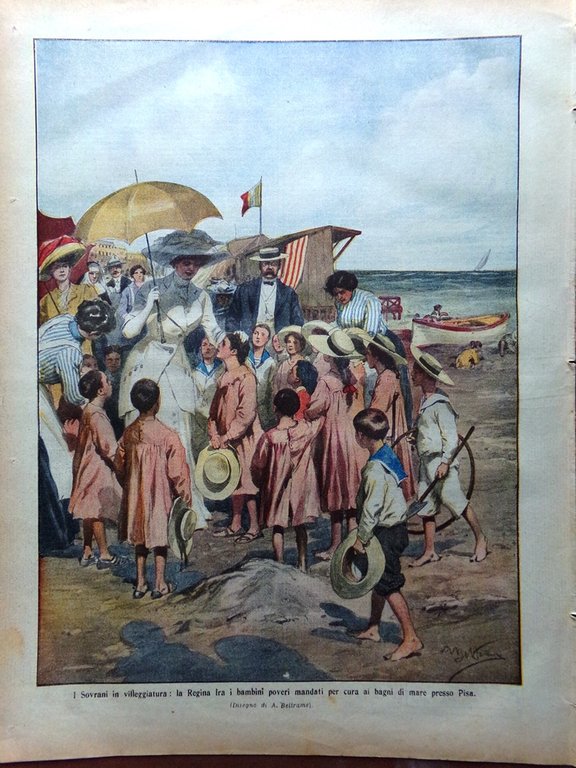 La Domenica del Corriere 4 Agosto 1912 Bussana Misrata Fontainemore …