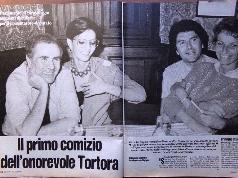 La Domenica del Corriere 4 Agosto 1984 Tortora Pertini Wojtyla …