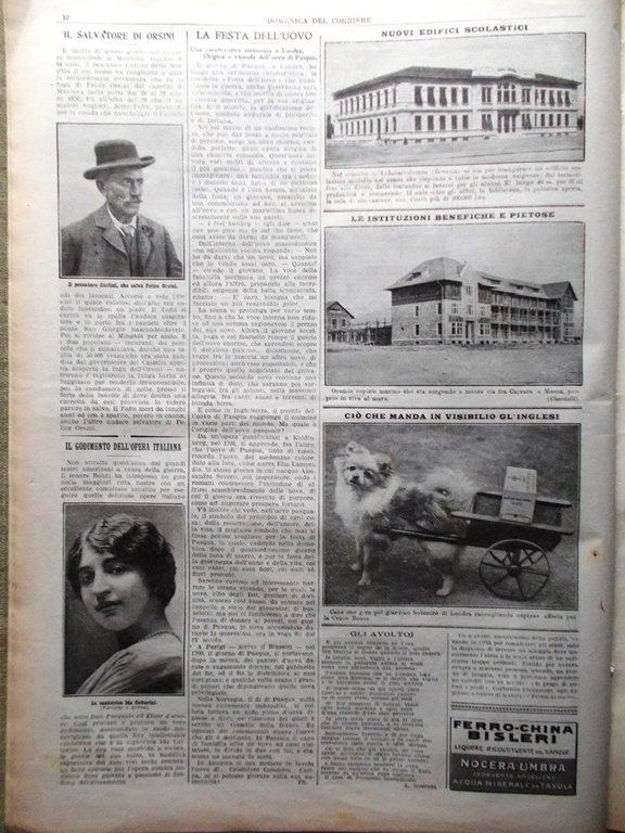 La Domenica del Corriere 4 Aprile 1915 WW1 Dardanelli Vosgi …