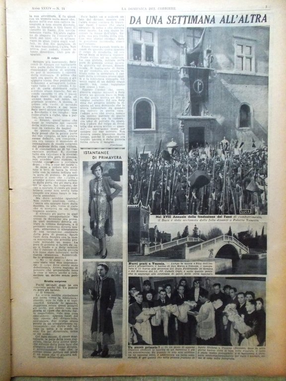 La Domenica del Corriere 4 Aprile 1937 Scuola New London … | Immagine Gallery 3