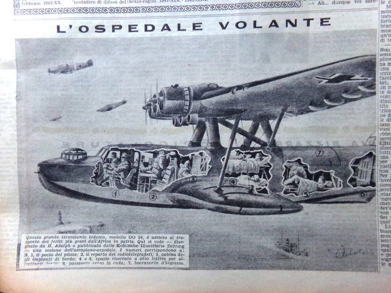 La Domenica del Corriere 4 Aprile 1943 WW2 Giachetti Valli …