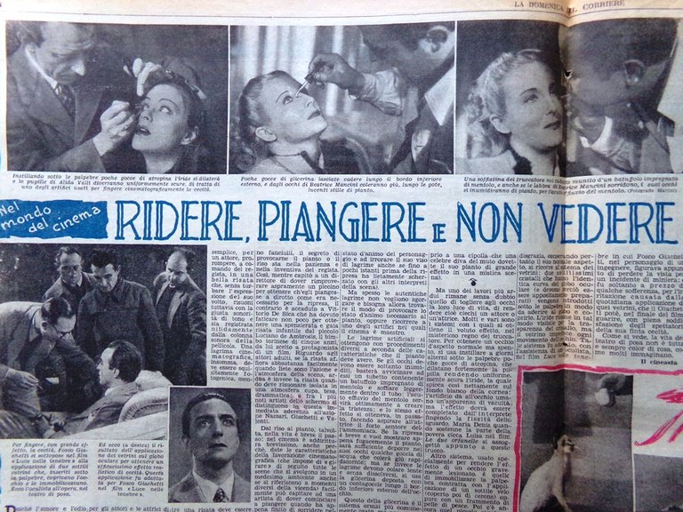 La Domenica del Corriere 4 Aprile 1943 WW2 Giachetti Valli …