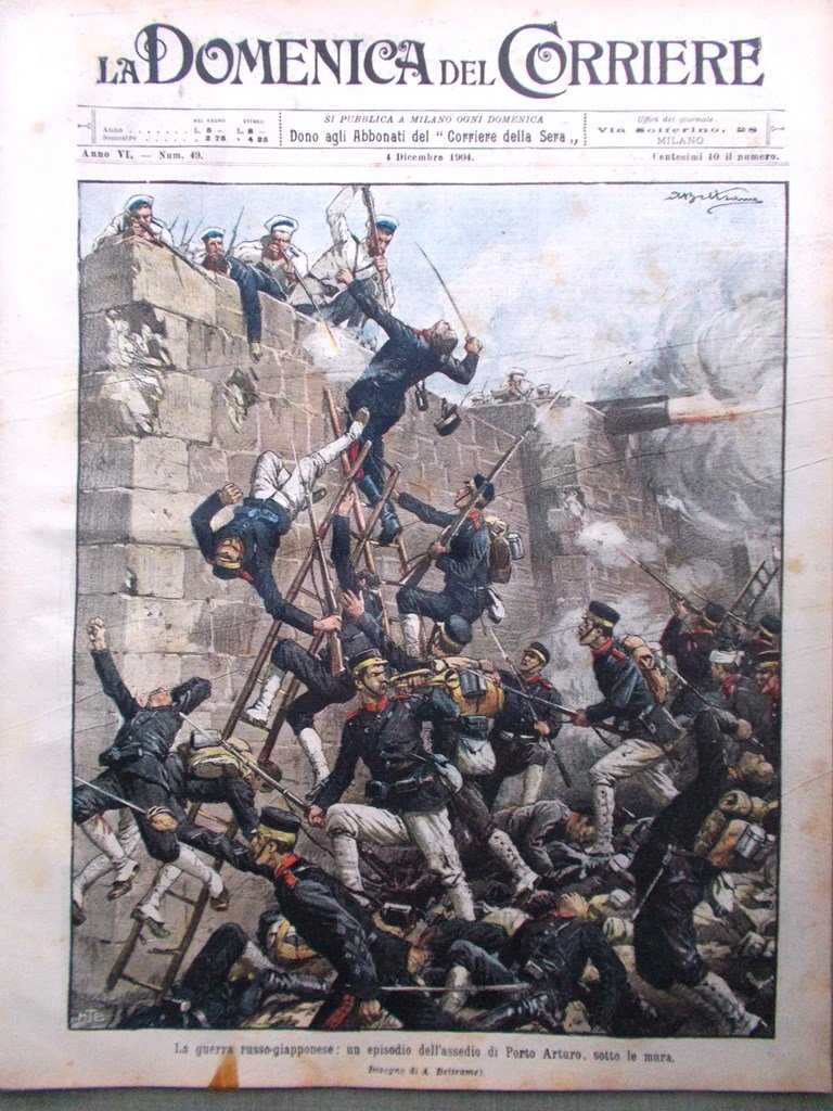 La Domenica del Corriere 4 Dicembre 1904 Port Arthur Simboli …