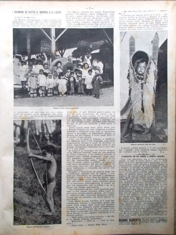 La Domenica del Corriere 4 Dicembre 1904 Port Arthur Simboli …