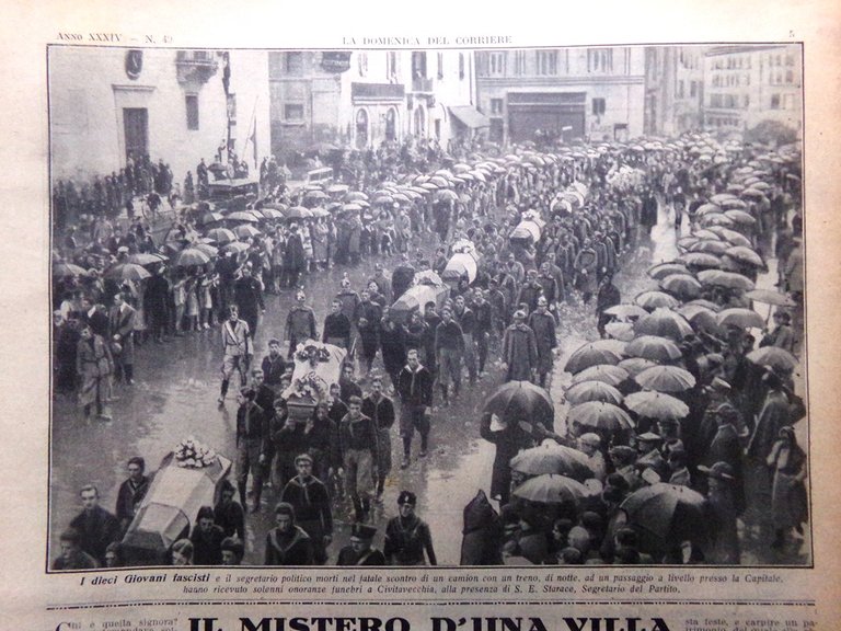 La Domenica del Corriere 4 Dicembre 1932 Feste Veneziane Libia …