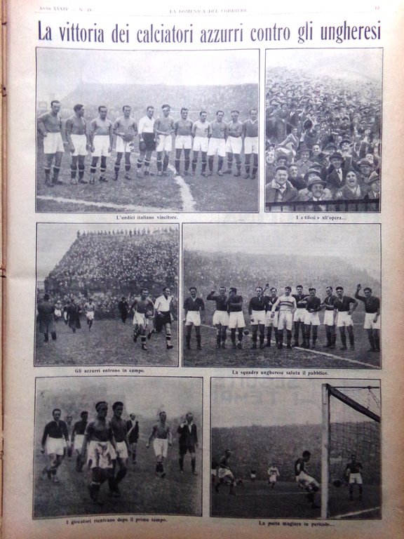 La Domenica del Corriere 4 Dicembre 1932 Feste Veneziane Libia …