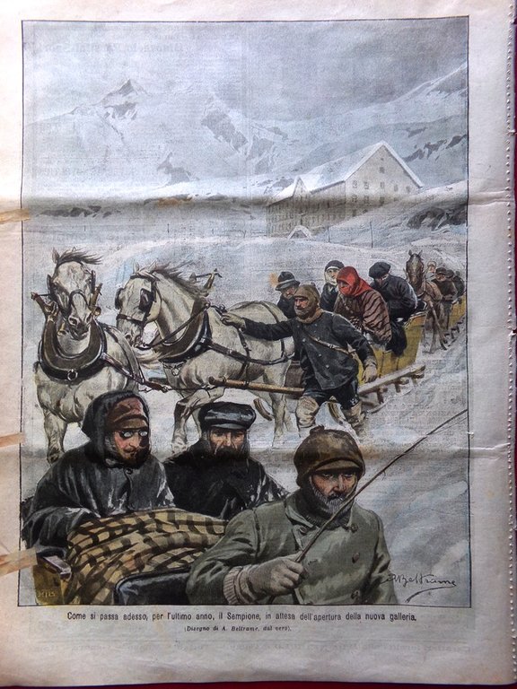 La Domenica del Corriere 4 Febbraio 1906 Alluvioni Calabria Sempione … | Immagine Gallery 3