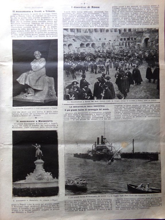 La Domenica del Corriere 4 Febbraio 1906 Alluvioni Calabria Sempione … | Immagine Gallery 4
