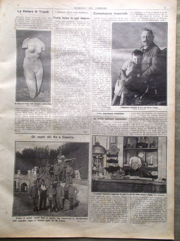 La Domenica del Corriere 4 Febbraio 1912 Capecelatro Infermiere Lorenzi …