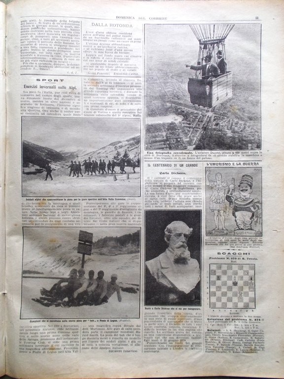 La Domenica del Corriere 4 Febbraio 1912 Capecelatro Infermiere Lorenzi …