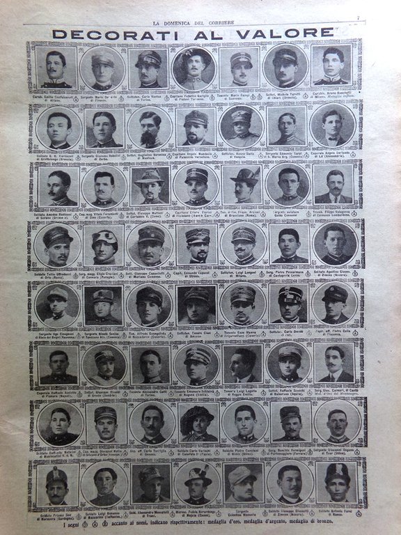 La Domenica del Corriere 4 Febbraio 1917 WW1 Pitti Salonicco …