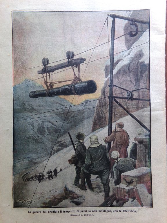 La Domenica del Corriere 4 Febbraio 1917 WW1 Pitti Salonicco …