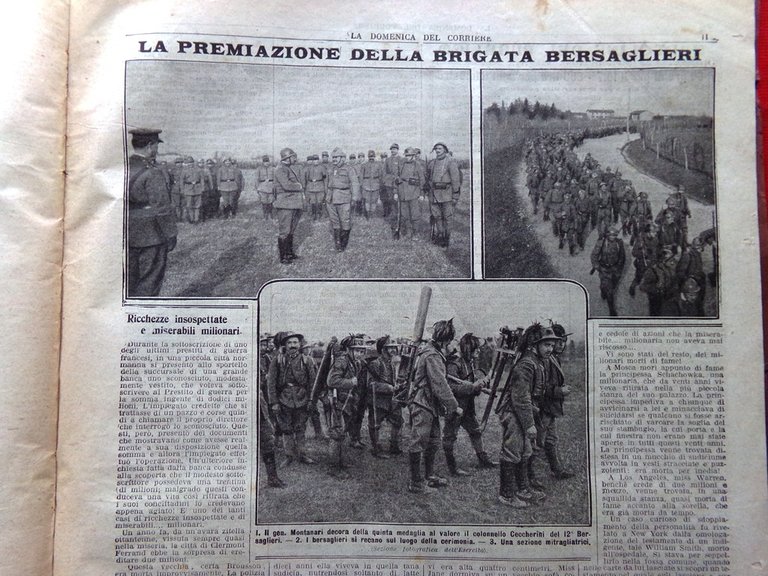 La Domenica del Corriere 4 Febbraio 1917 WW1 Pitti Salonicco …