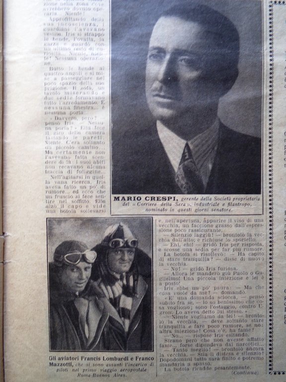 La Domenica del Corriere 4 Febbraio 1934 Duce Piccard Animali …