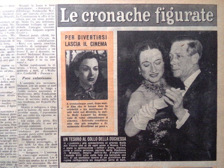 La Domenica del Corriere 4 Febbraio 1951 Volto Verdi Swanson …