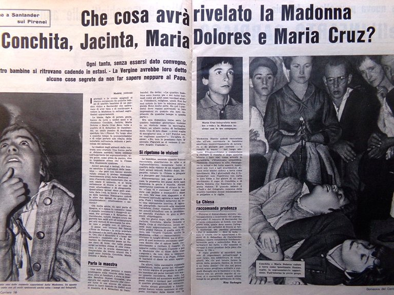 La Domenica del Corriere 4 Febbraio 1962 Sanremo Madonna Santander …