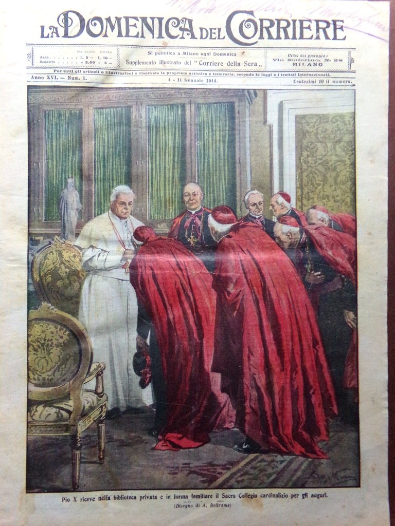 La Domenica del Corriere 4 Gennaio 1914 Energia Cagliari Genova …