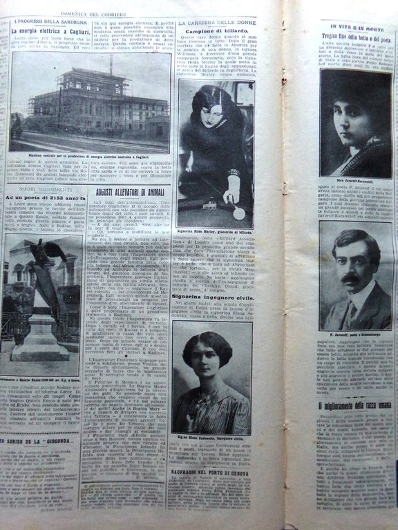 La Domenica del Corriere 4 Gennaio 1914 Energia Cagliari Genova …