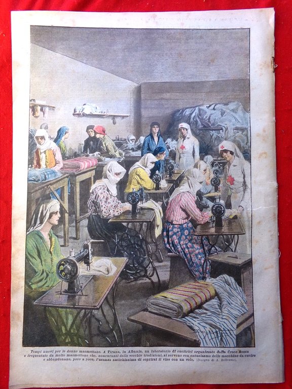 La Domenica del Corriere 4 Gennaio 1920 Musulmane Croce Rossa …