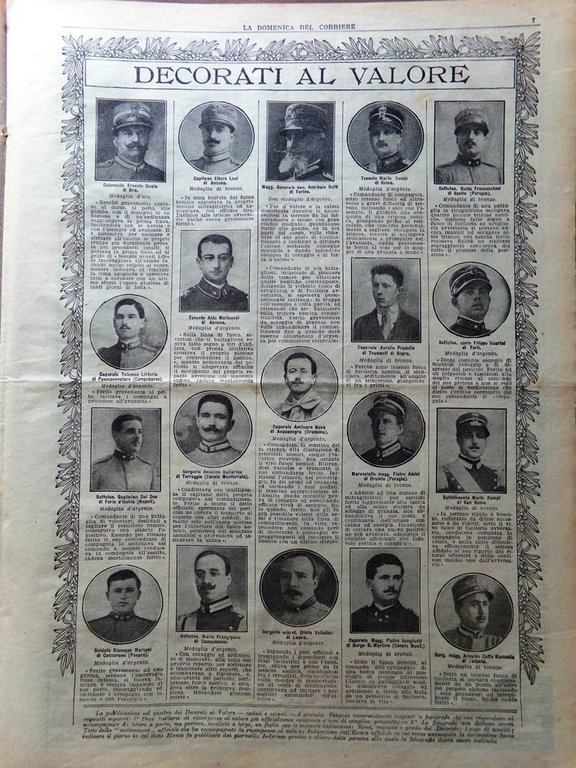 La Domenica del Corriere 4 Giugno 1916 WW1 Telegrafo Monfalcone …