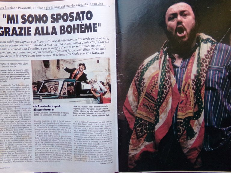 La Domenica del Corriere 4 Giugno 1987 Padre Pio Pavarotti …