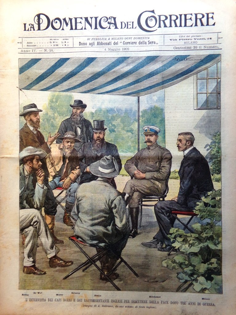 La Domenica del Corriere 4 Maggio 1902 Processo Musolino Santuario …