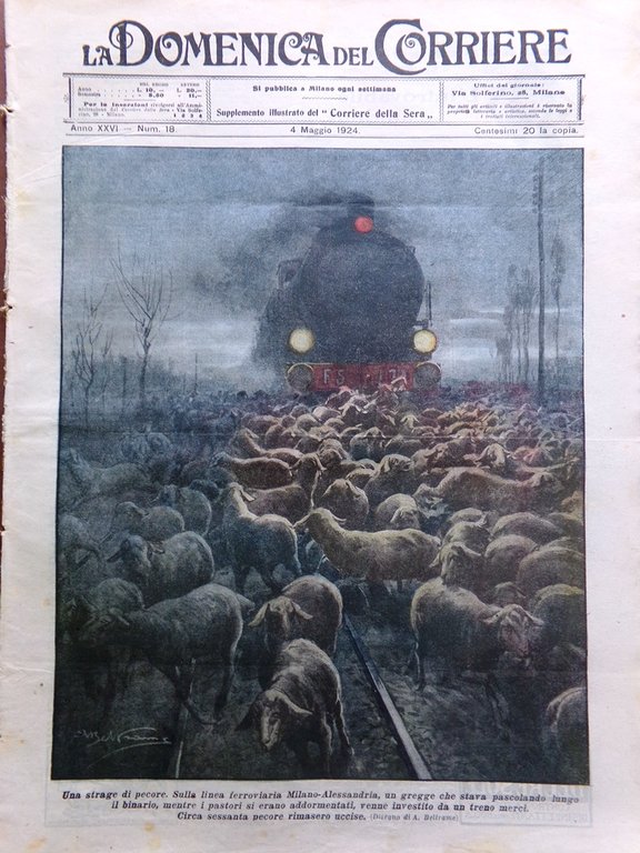 La Domenica del Corriere 4 Maggio 1924 Morte di Eleonora … | Immagine Gallery 1