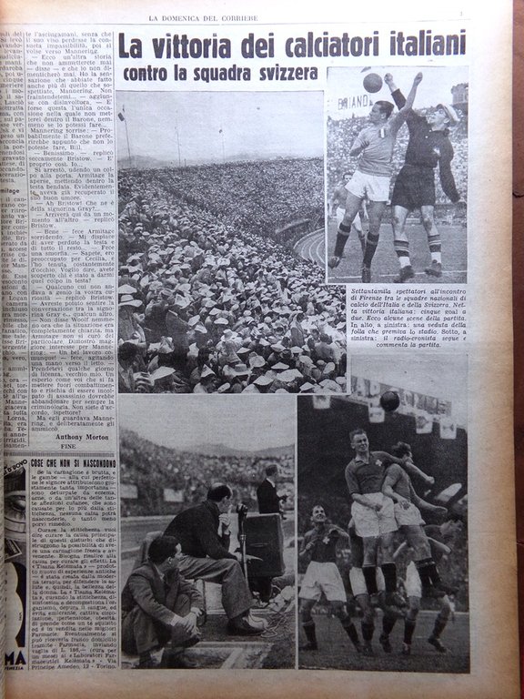 La Domenica del Corriere 4 Maggio 1947 Maria Goretti Chiaroveggenza …