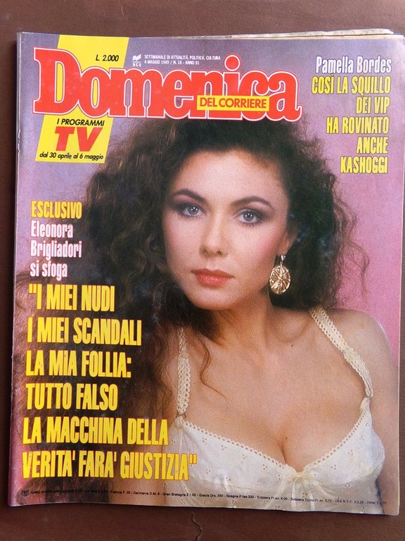 La Domenica del Corriere 4 Maggio 1989 Borsellino Gurumayi Kennedy … | Immagine Gallery 1