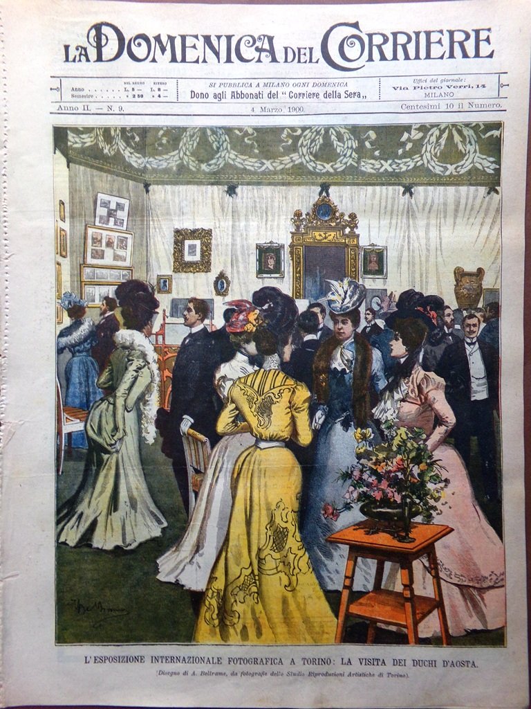 La Domenica del Corriere 4 Marzo 1900 Shintoisti sul Fuoco …