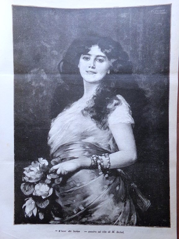 La Domenica del Corriere 4 Marzo 1900 Shintoisti sul Fuoco …