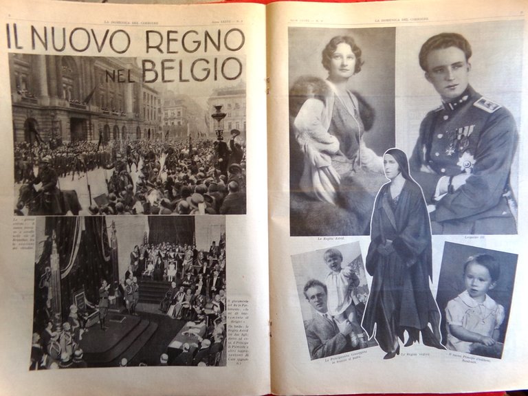 La Domenica del Corriere 4 Marzo 1934 Morte Re Alberto …